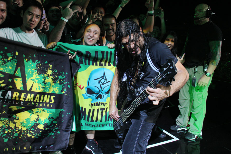Metallica em apresentação no Brasil