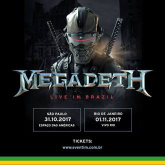 Megadeth no Brasil - Cartaz de Divulgação